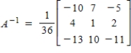 <strong>Given that matrix . Find the inverse matrix.</strong> A) B) C) D) E)
