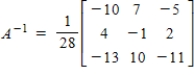 <strong>Given that matrix . Find the inverse matrix.</strong> A) B) C) D) E)