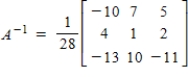 <strong>Given that matrix . Find the inverse matrix.</strong> A) B) C) D) E)