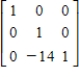 <strong>Find the inverse of the elementary matrix </strong> A) B) C) D) E)