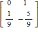 <strong>Find the inverse of the matrix using elementary matrices.</strong> A) B) C) D) E)