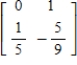<strong>Find the inverse of the matrix using elementary matrices.</strong> A) B) C) D) E)