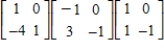 <strong>Which of the following is a product of elementary matrices for the matrix </strong> A) B) C) D) E)