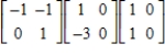<strong>Which of the following is a product of elementary matrices for the matrix </strong> A) B) C) D) E)