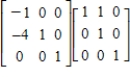 <strong>Which of the following is a product of elementary matrices for the matrix </strong> A) B) C) D) E)