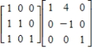 <strong>Which of the following is a product of elementary matrices for the matrix </strong> A) B) C) D) E)