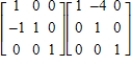 <strong>Which of the following is a product of elementary matrices for the matrix </strong> A) B) C) D) E)