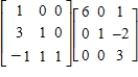 <strong>Which of the following is the LU-factorization of the matrix </strong> A) B) C) D) E)