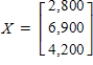 <strong>A small community includes a farmer, a baker, and a grocer and has the input-output matrix and external demand matrix . Solve for the output matrix X in the equation .</strong> A) B) C) D) E)
