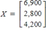 <strong>A small community includes a farmer, a baker, and a grocer and has the input-output matrix and external demand matrix . Solve for the output matrix X in the equation .</strong> A) B) C) D) E)