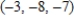 <strong>Use back-substitution to solve the system of linear equations. </strong> A) B) C) D) E)