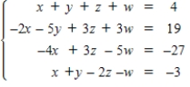 <strong>Solve the system of linear equations. </strong> A) B) C) D) E)
