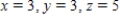<strong>Write the system of linear equations represented by the augmented matrix. Then use back-substitution to solve. (Use variables x, y, and z.) </strong> A) B) C) D) E)