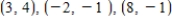 <strong>Find the equation of the circle that passes through the points .</strong> A) B) C) D) E)