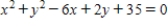 <strong>Find the equation of the circle that passes through the points .</strong> A) B) C) D) E)