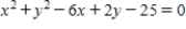 <strong>Find the equation of the circle that passes through the points .</strong> A) B) C) D) E)