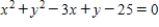 <strong>Find the equation of the circle that passes through the points .</strong> A) B) C) D) E)