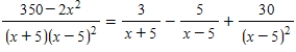 <strong>Use a system of equations to write the partial fraction decomposition of the rational expression . Then solve the system using matrices.</strong> A) B) C) D) E)