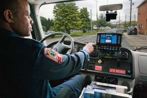 During this part of vehicle inspection, the EMT should   A)  note any turn signal malfunction for future repair. B)  make sure the engine is turned off before proceeding. C)  adjust the seat and mirrors to his personal preference. D)  turn on the sirens to make sure they are working.