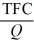   - Refer to the above information. Average fixed cost is: A)  TVC - MC. B)    C)    D)   