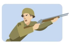 <strong>Complete la oración según la imagen.Este _____ sirvió su país por seis años.  </strong> A) soldado B) consejero C) maestro D) entrenador <div style=padding-top: 35px> 