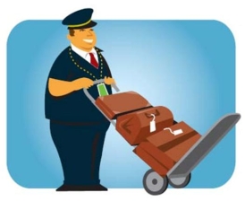 Complete la oración según la imagen.El ____ ayudóa la tía Isabela porque siempre lleva mucho equipaje.  <div style=padding-top: 35px> 