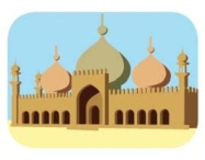 Muchas personas que practican el Islam asisten a una _____ los viernes.  <div style=padding-top: 35px> 