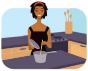 <strong>A Marisa le gusta _____ para sus compañeros de casa.  </strong> A) cocinar B) B, conseguir C) conocer D) cortar <div style=padding-top: 35px> 