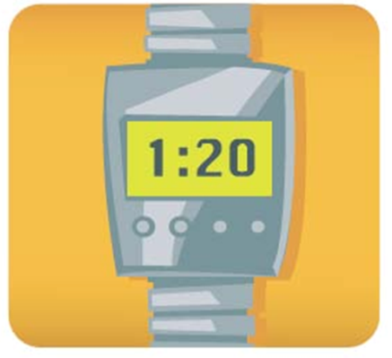 Answer the question based on the art cue.-¿Qué hora es?  
