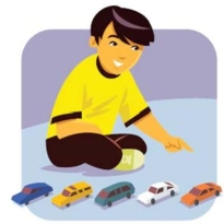 <strong>  ¿Cuántos carros (cars) hay en el dibujo (drawing)?</strong> A) quince B) seis C) cinco D) siete <div style=padding-top: 35px> 