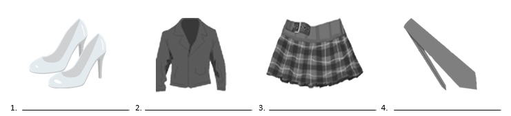 Identify the article of clothing in each image.    