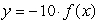 Select the equation whose graph is the graph of   vertically stretched by a factor of   and reflected across the x-axis. A)    B)    C)    D)   