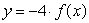 Select the choice which best describes the graph of   . A)  It is the graph of   shifted 2 units to the right. B)  It is the graph of   vertically stretched by a factor of 2. C)  It is the graph of   shifted 2 units up. D)  It is the graph of   vertically stretched by a factor of 2 and reflected across the x-axis.