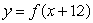 Select the equation whose graph is the graph of   shifted 6 units up. A)    B)    C)    D)   