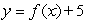 Select the choice which best describes the graph of .   A)  It is the graph of   shifted 6 units up. B)  It is the graph of   vertically stretched by a factor of 6. C)  It is the graph of   shifted 6 units to the right. D)  It is the graph of   shifted 6 units down.