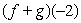Use the table to evaluate the function :      