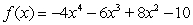 <strong>Choose the description that describes the end behavior of the graph of . </strong> A) and B) and C) and D) and