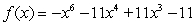Choose the function below whose end behavior matches the description.   and   A)    B)    C)    D)   