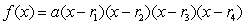 Find a polynomial function with horizontal intercepts -9, -8, 1, and 6 and vertical intercept -864. Write your answer in factored form,   with .   