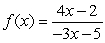For the function   identify any vertical asymptotes. Enter the equation of the asymptote   , use reduced fractions.