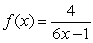 For the function   identify any horizontal asymptotes. Enter the equation of the asymptote (use reduced fractions).
