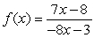 For the function   identify any horizontal asymptotes.  Enter the equation of the asymptote   , use reduced fractions.