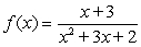 Identify any vertical asymptotes of the function .    Enter your answer as   ,   , where .   
