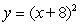 Select the equation whose graph is the graph of   shifted 5 units to the right. A)    B)    C)    D)   