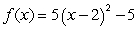 Find the coordinates of the vertex of  