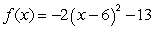 Convert the function   into standard form,  