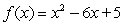 Write the function   in factored form,   with .  