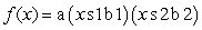 For the following function, will the vertex be above, below, or on the x-axis?   A)  Below B)  On C)  Above