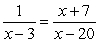 Solve using the quadratic formula:   