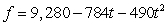 Using the height equation   , find the velocity, in m/sec, at t = 3 seconds.